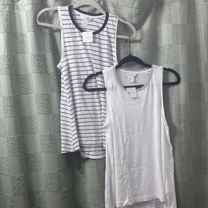 Club Monaco bundle  Black and White Striped Tanks